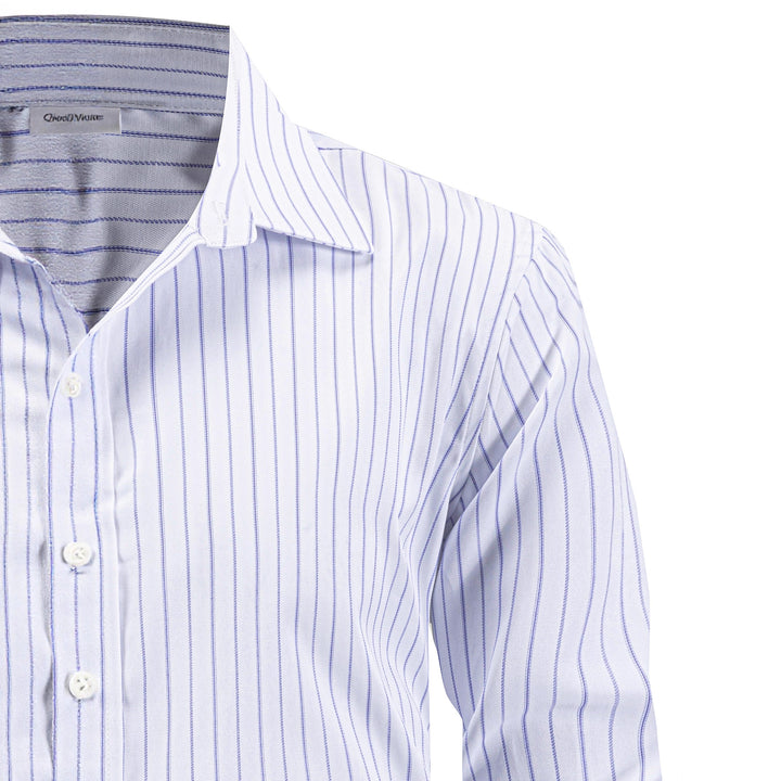 Men's elegant striped long-sleeve shirt Lisslune