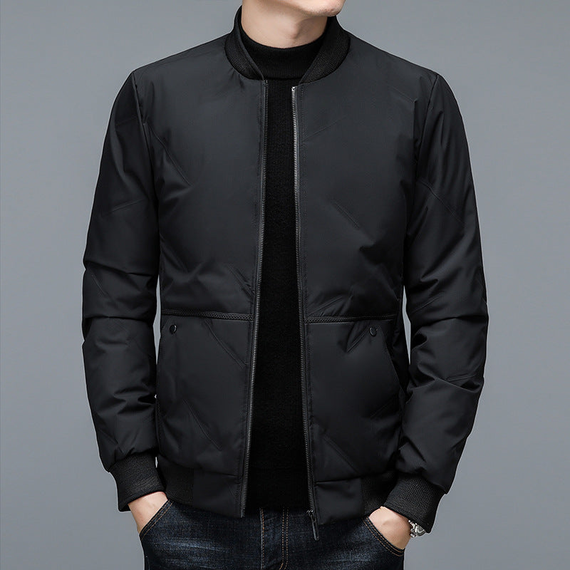 Men's sporty bomber jacket with elastic cuffs and pockets Lisslune