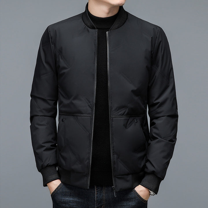 Men's sporty bomber jacket with elastic cuffs and pockets Lisslune