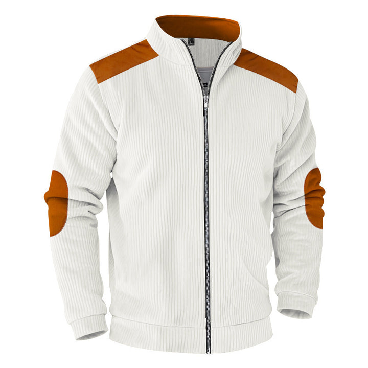 Men's sporty jacket with structured sleeves and stand-up collar Lisslune