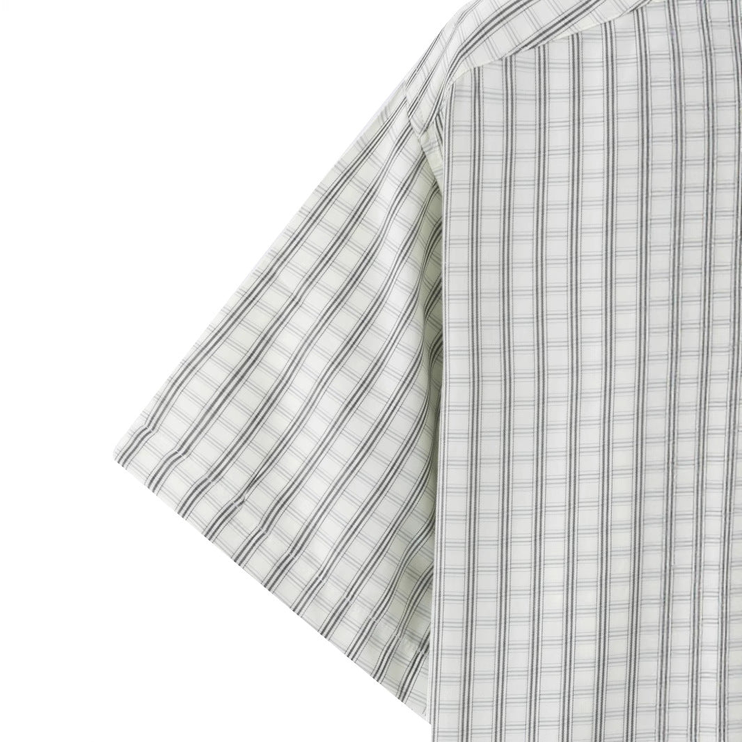 Men's lightweight, checked short sleeve shirt Lisslune