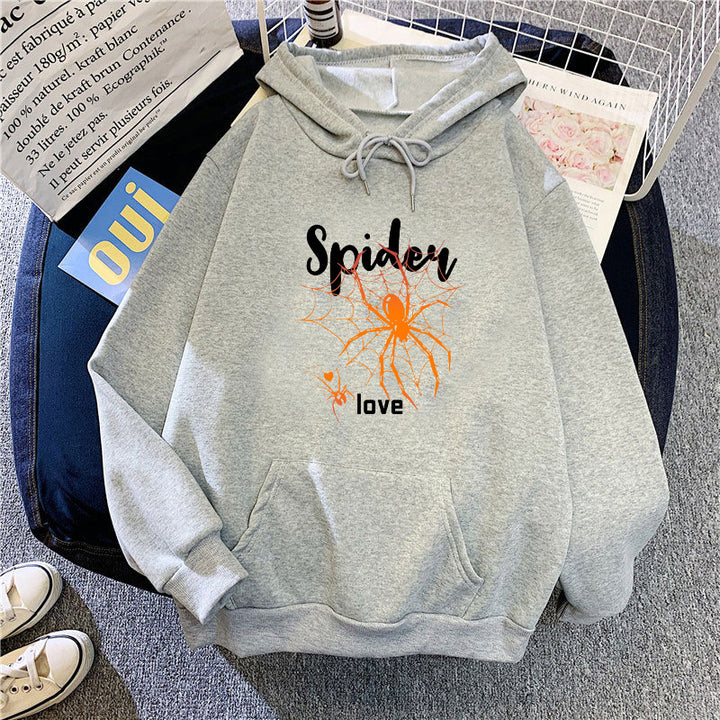 Women's hoodie with creative spider design Lisslune