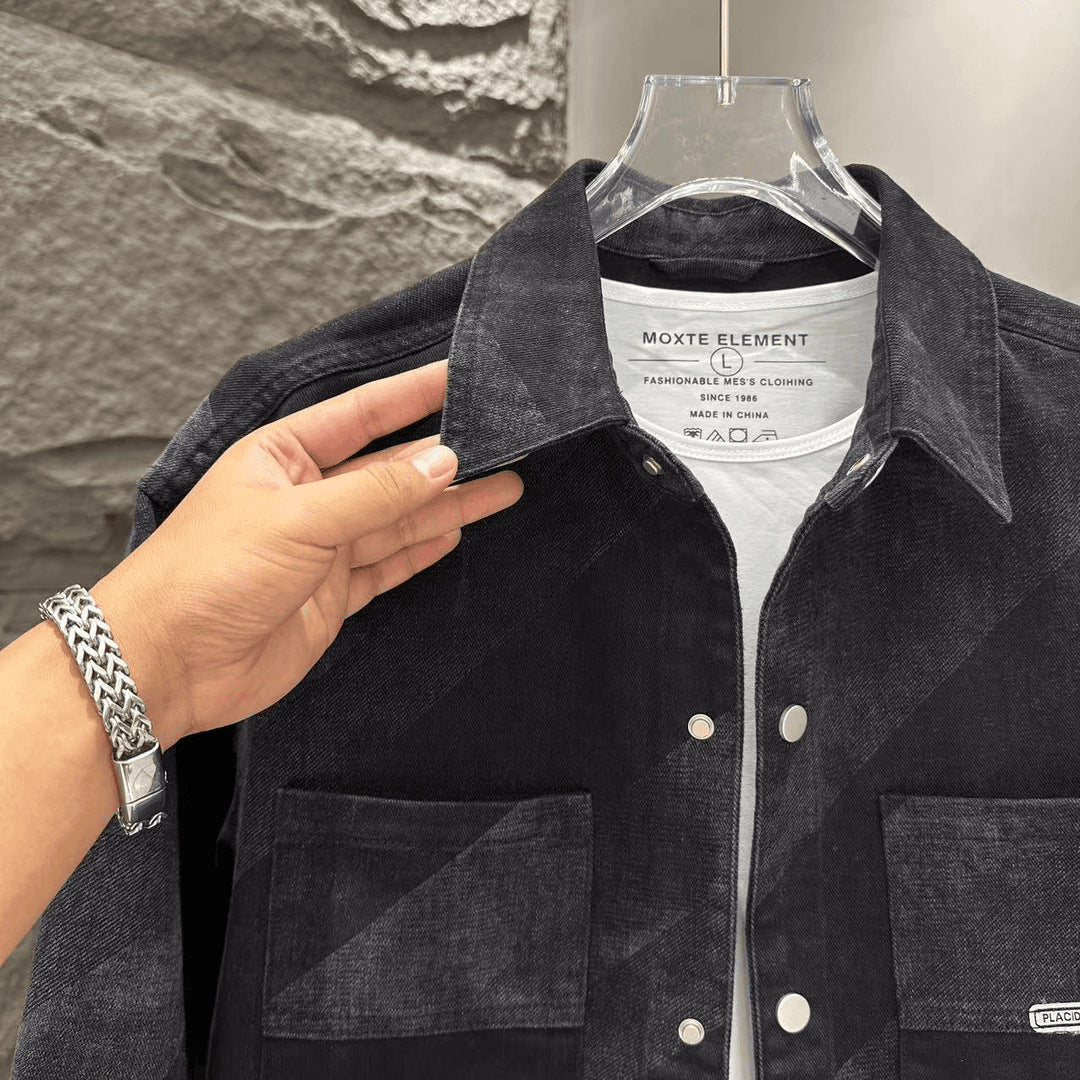 Men's Casual Shirt Jacket with Practical Pockets Lisslune