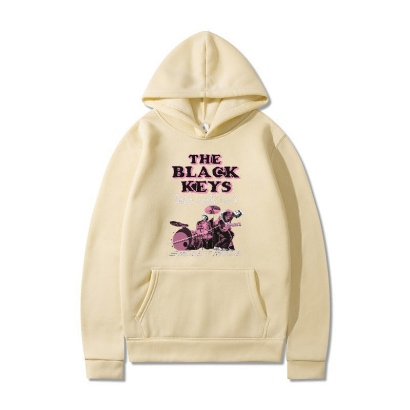 Women's hoodie with creative rock band design and comfortable fit Lisslune