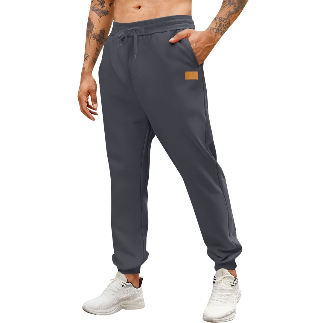 Men's sporty jogging pants with side zippered pockets and adjustable waistband Lisslune