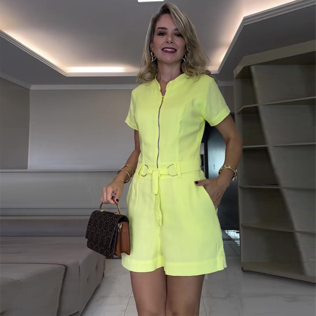 Women's jumpsuit with a tailored cut and elegant zipper Lisslune