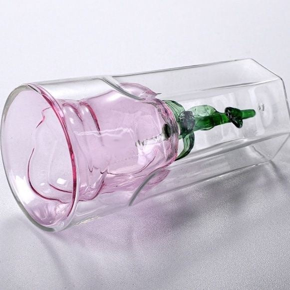 Rynx | Autumn Apartment Decor Creative Romantic Love Glass Goblet High-Quality Wine Goblet Design Sense Engagement Gift Goblet