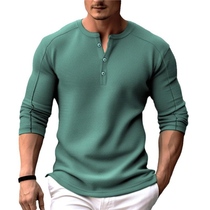 Men's breathable shirt with button placket Lisslune