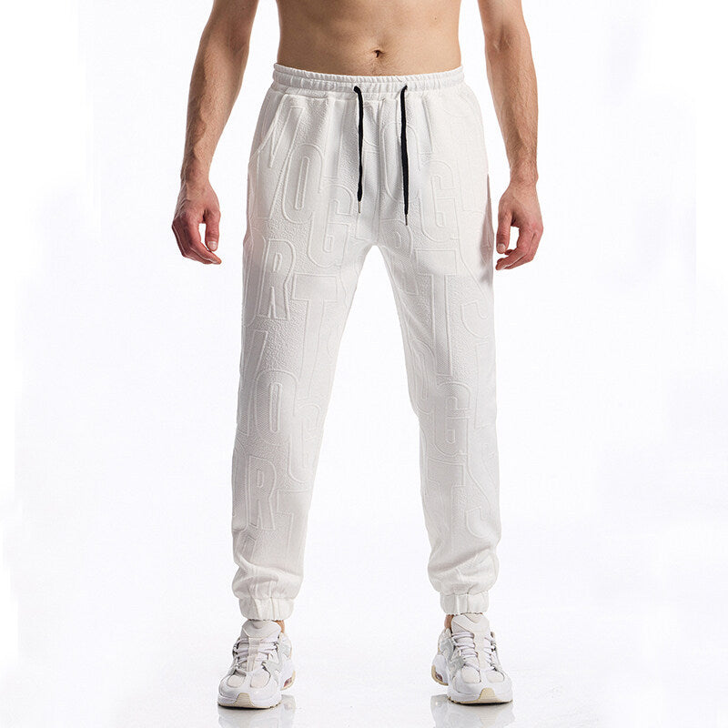 Men's sporty leisure pants with elastic waistband and side pockets Lisslune