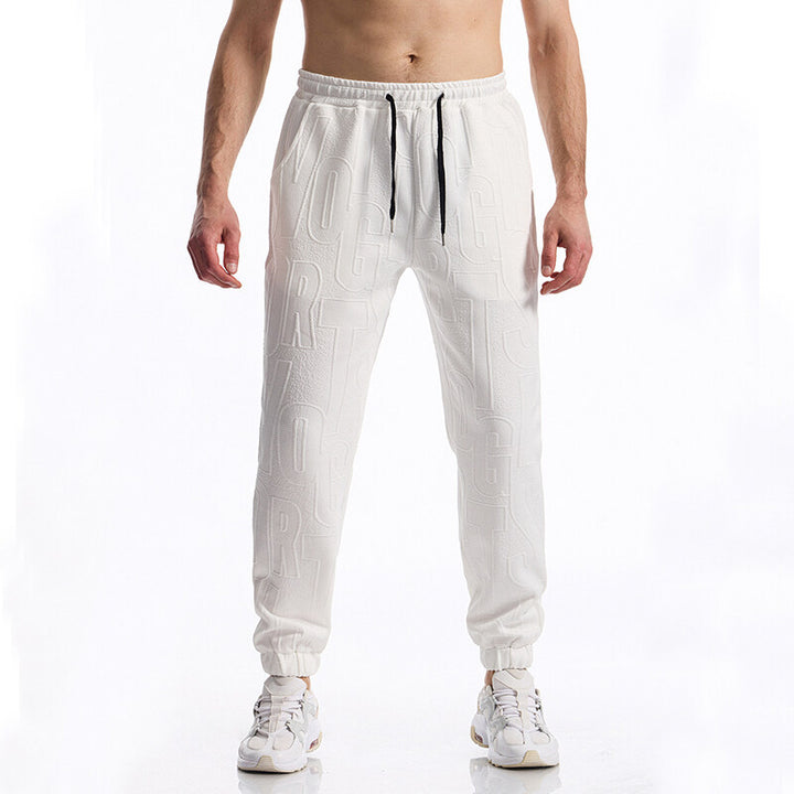Men's sporty leisure pants with elastic waistband and side pockets Lisslune