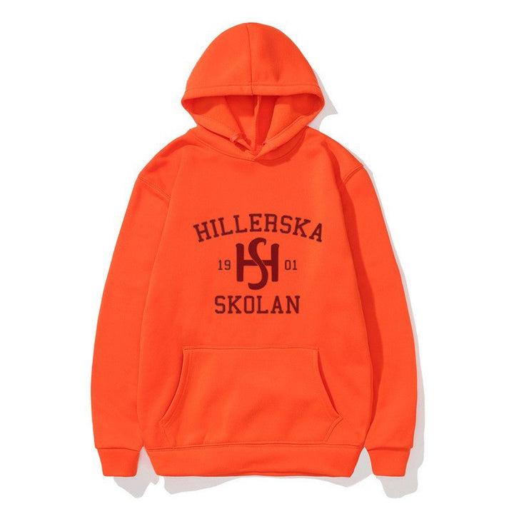 Women's hooded sweatshirt with classic school motif and cozy inner lining Lisslune