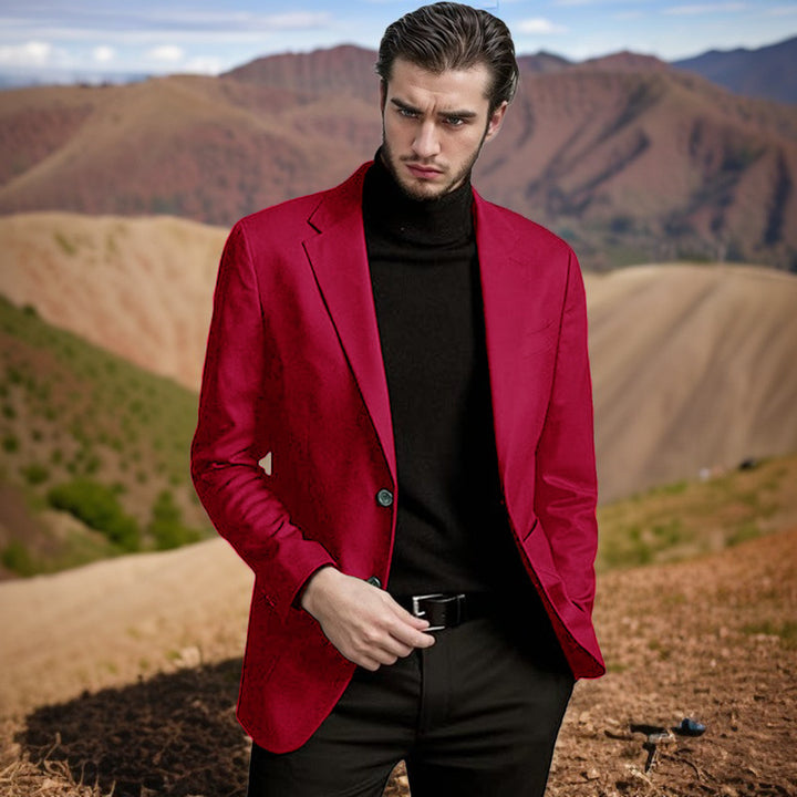 Men's elegant blazer with classic cut and modern accents Lisslune
