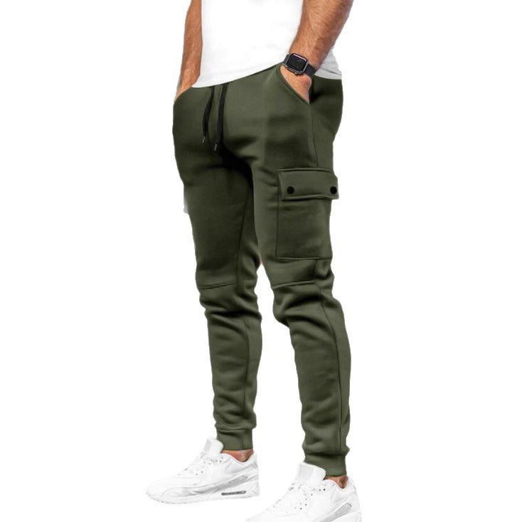 Men's sporty cargo jogger pants with practical side pockets Lisslune