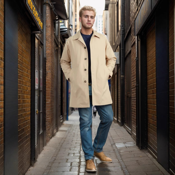 Men's loosely cut transitional coat Lisslune