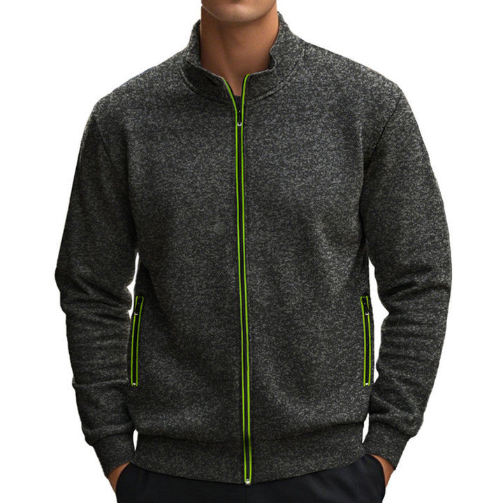 Men's high-quality training jacket with breathable structure and trendy zipper Lisslune