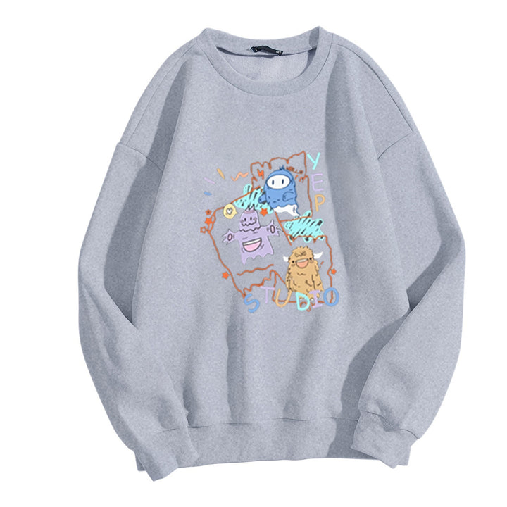 Women's casual sweatshirt with creative graphic design Lisslune