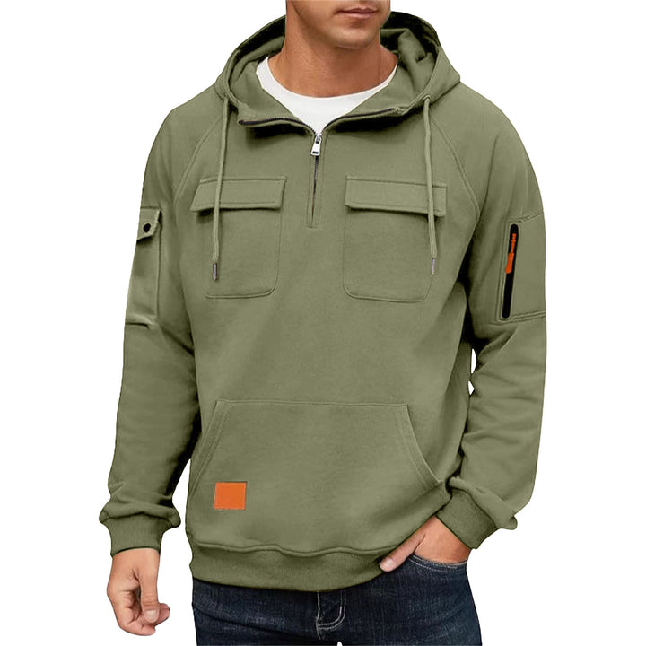 Men's hoodie with practical pockets and sporty design Lisslune