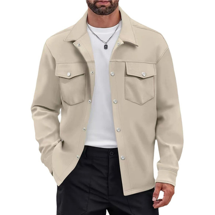 Men's versatile leisure jacket with modern pockets and button details Lisslune