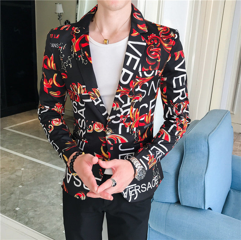 Men's fashionable blazer with elegant pattern Lisslune