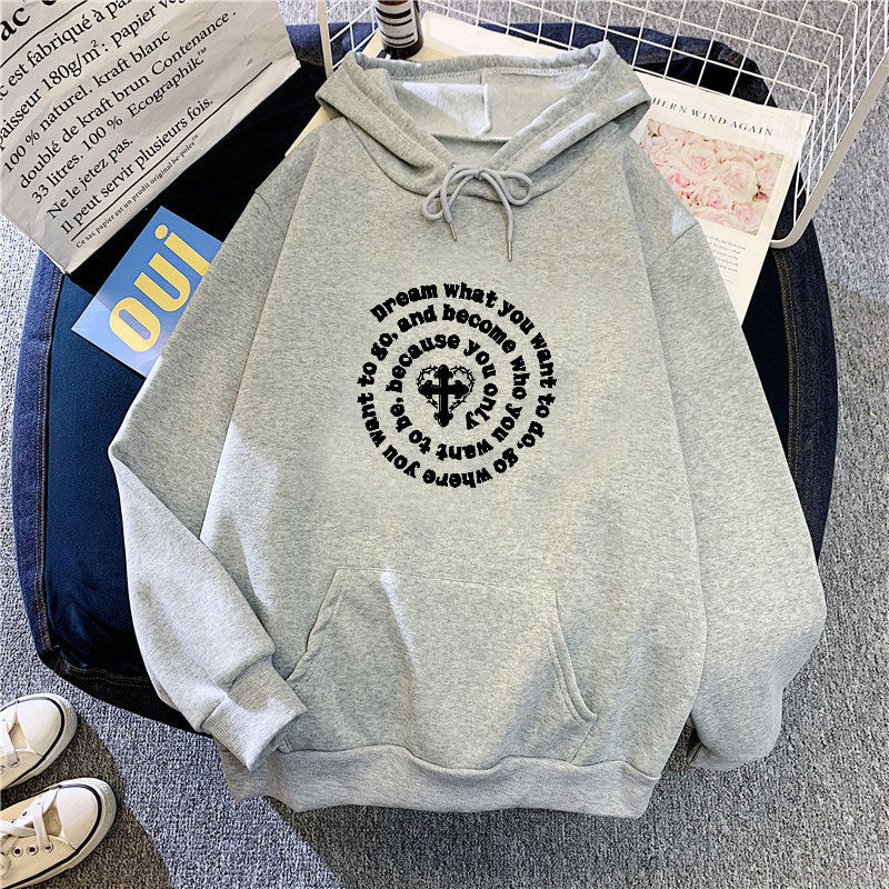 Women's hoodie with inspiring motif Lisslune