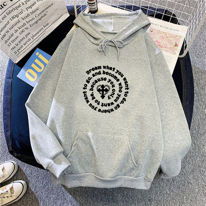 Women's hoodie with inspiring motif Lisslune