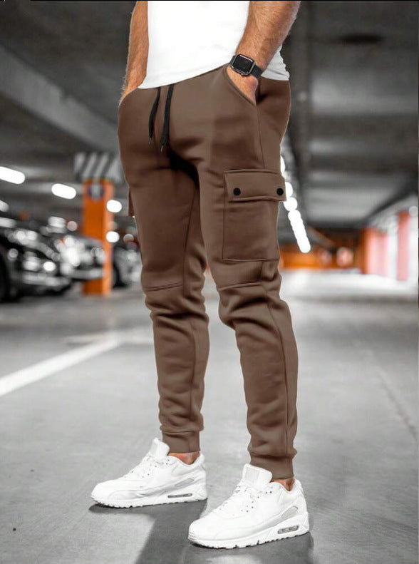 Men's Functional Cargo Jogging Pants with Practical Side Pockets Lisslune