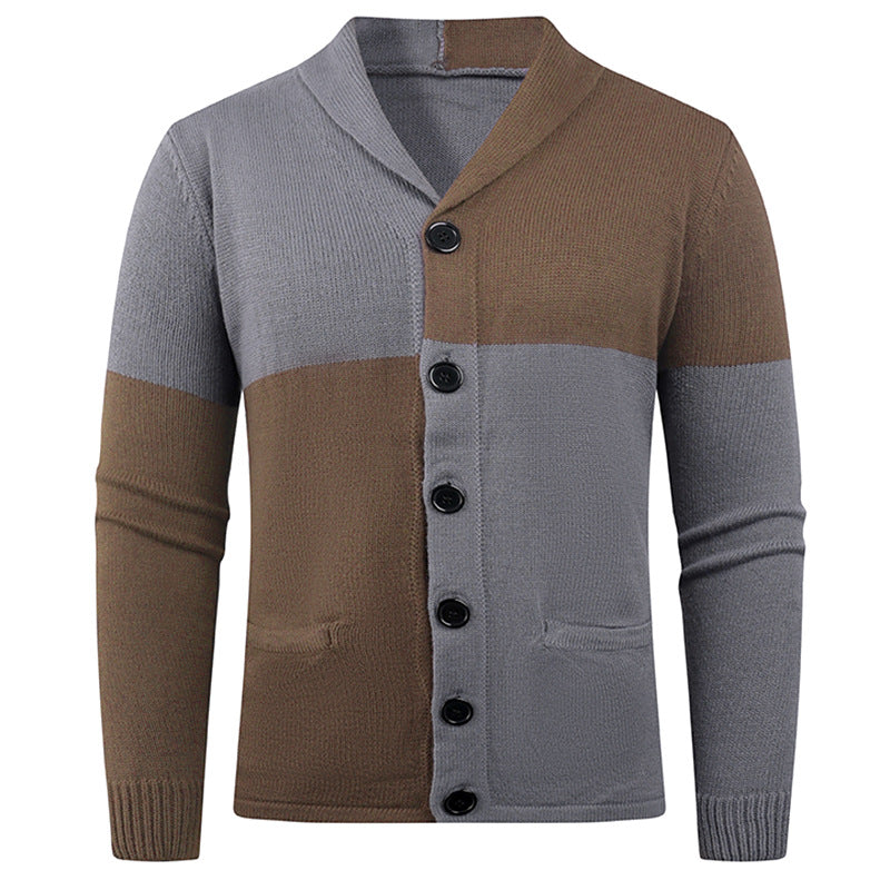 Men's cardigan with modern cable pattern and practical pockets Lisslune