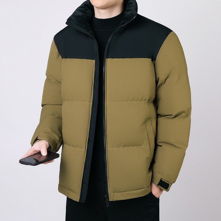 Men's quilted winter jacket with high collar and insulating lining Lisslune