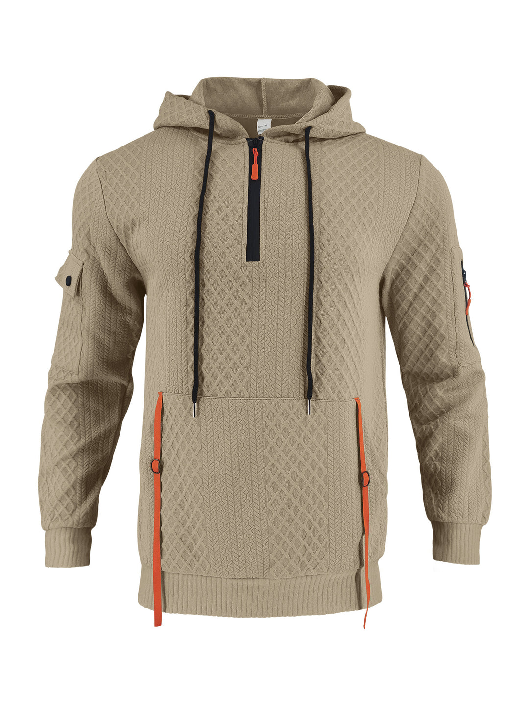 Men's functional hoodie with zipper and practical pockets Lisslune