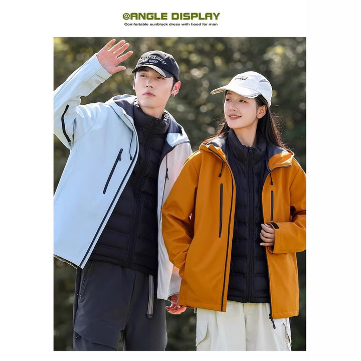 Women's functional jacket with water-repellent material and practical zip pockets Lisslune