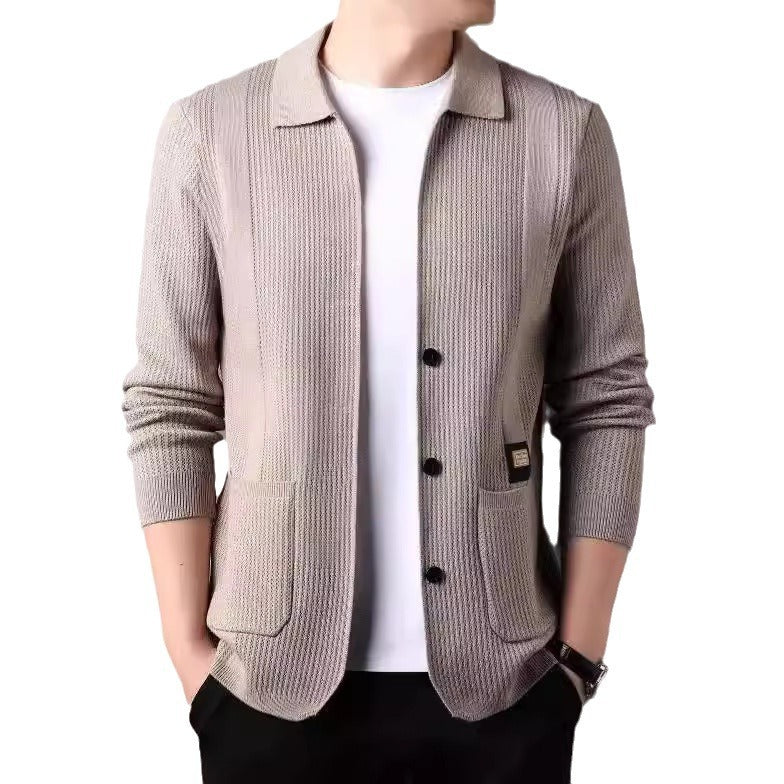 Men's fashionable cardigan with practical pockets Lisslune