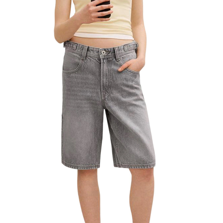 Women High-Cut Denim Shorts in Modern Style Lisslune