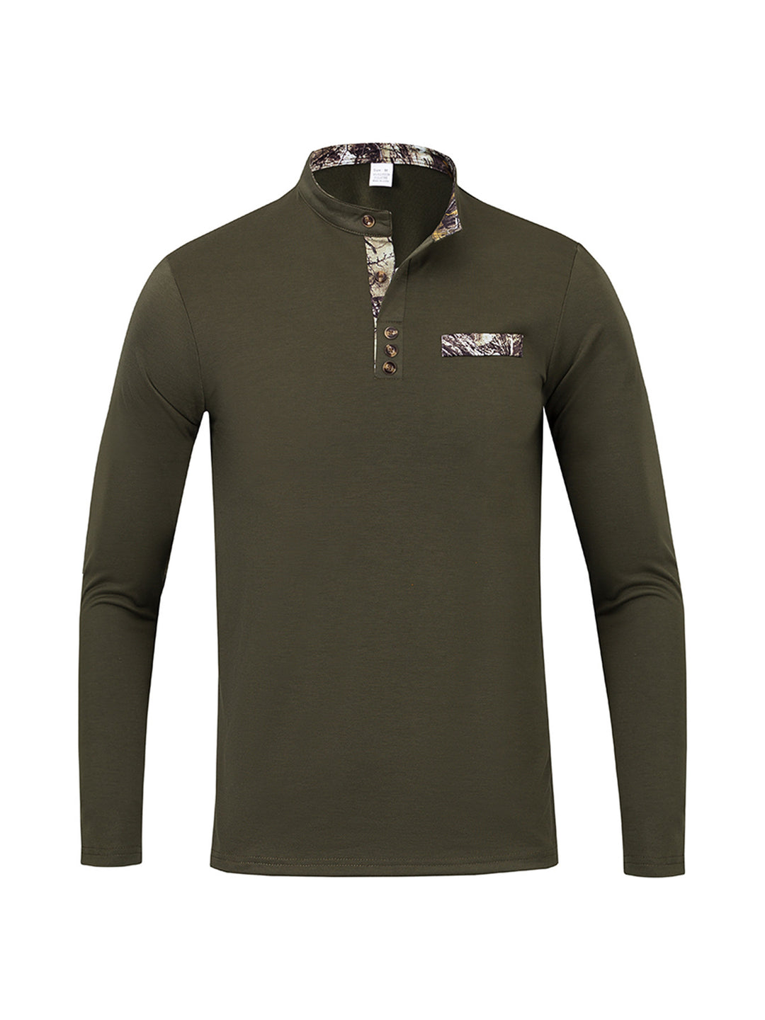 Men's Elegant Long Sleeve Shirt with Creative Collar Lisslune