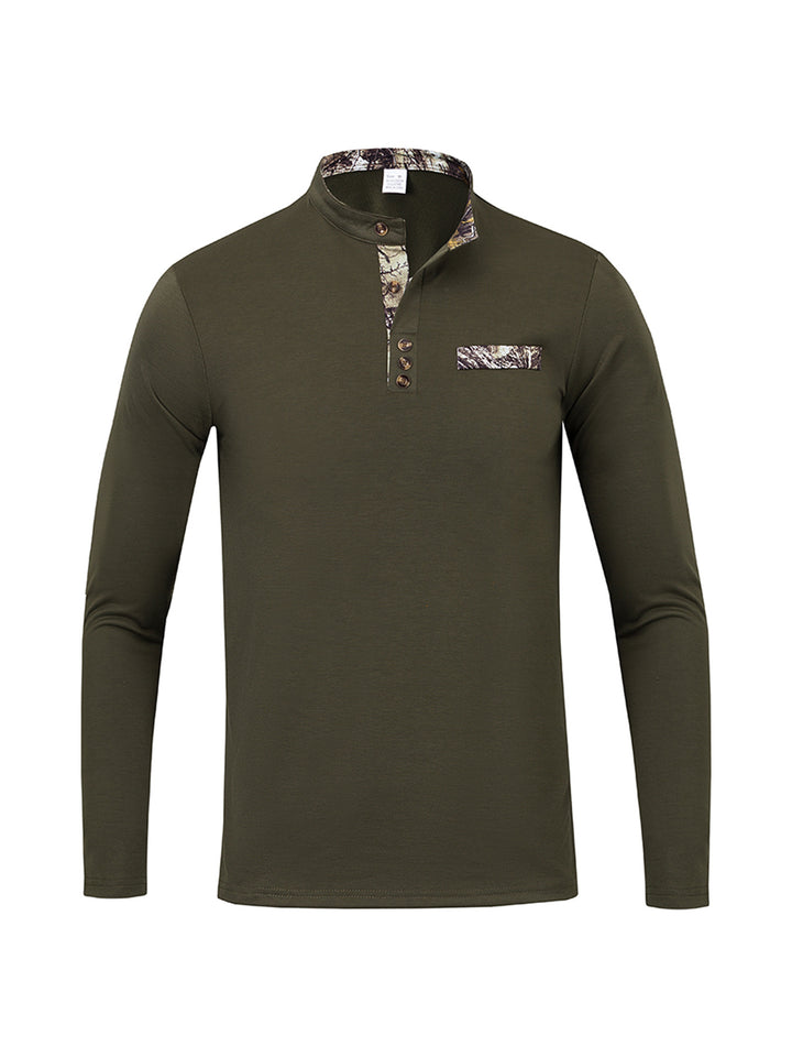 Men's Elegant Long Sleeve Shirt with Creative Collar Lisslune