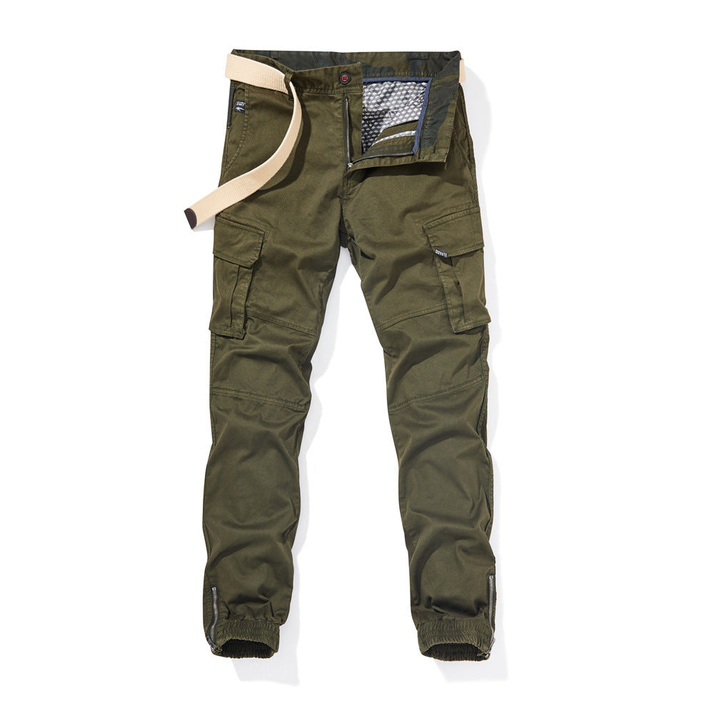 Men's Durable Cargo Pants with Elastic Waistband Lisslune