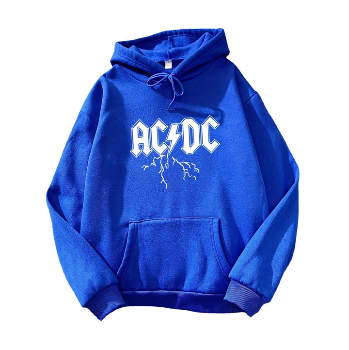 Women's hoodie with large band logo and kangaroo pocket Lisslune