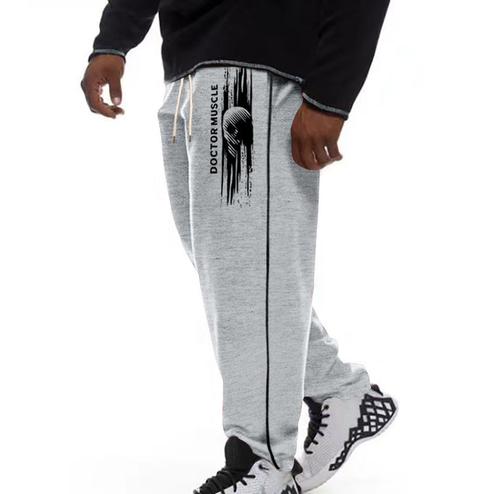Men's cozy sports jogging pants with side stripes Lisslune