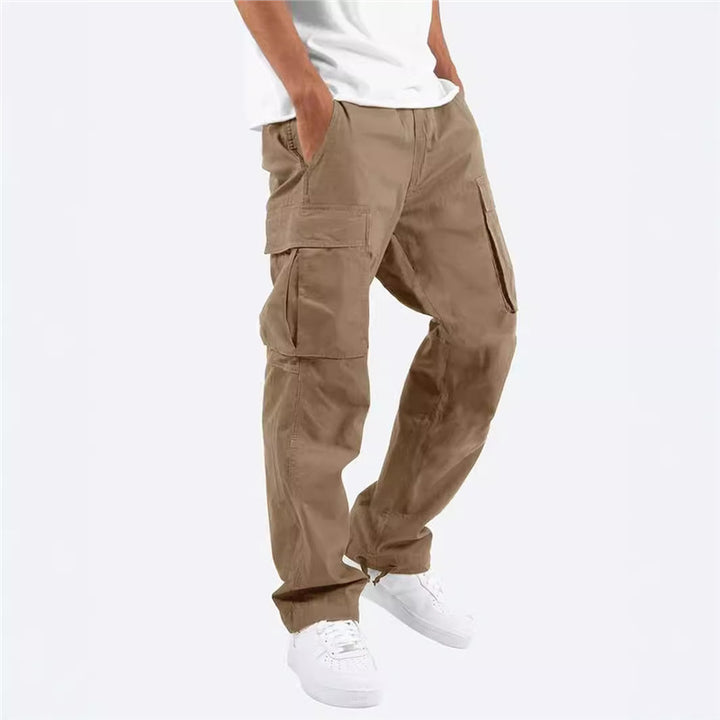 Men's cargo pants with multifunctional pockets and relaxed fit Lisslune