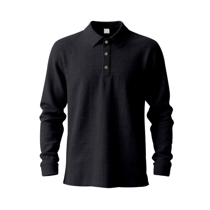 Men's long-sleeve polo shirt Lisslune