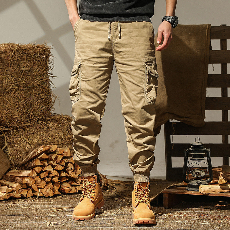 Men's trendy cargo pants with comfortable cuffs and numerous pockets Lisslune