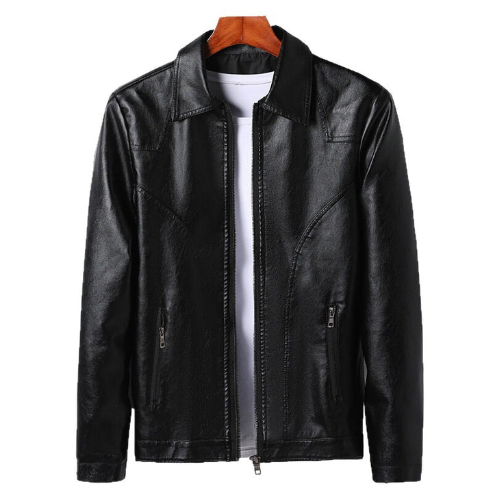 Men's Casual Synthetic Leather Jacket Lisslune
