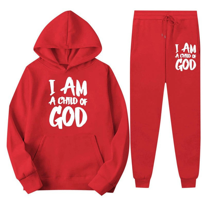 Women's hoodie sweatshirt with urban lettering and comfortable pants Lisslune