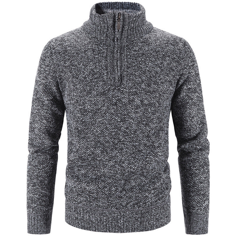 Men's stylish turtleneck sweater with elegant zipper Lisslune