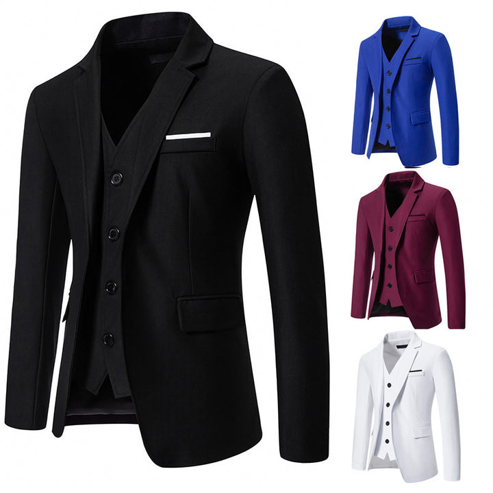 Men's elegant suit set with modern cut and fine details Lisslune