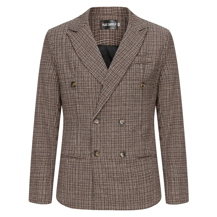 Men's double-breasted blazer made of high-quality fabric with modern details Lisslune