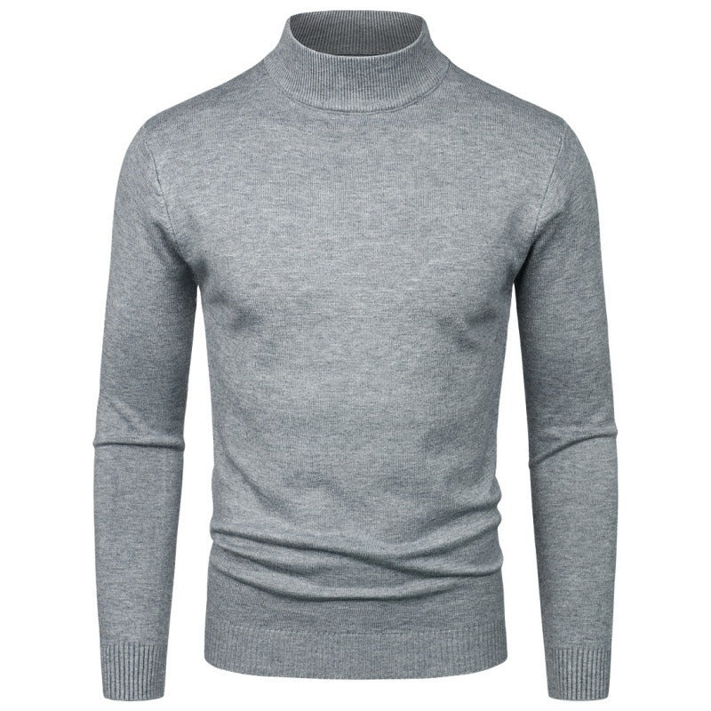 Men's elegant turtleneck sweater made of fine cotton blend Lisslune
