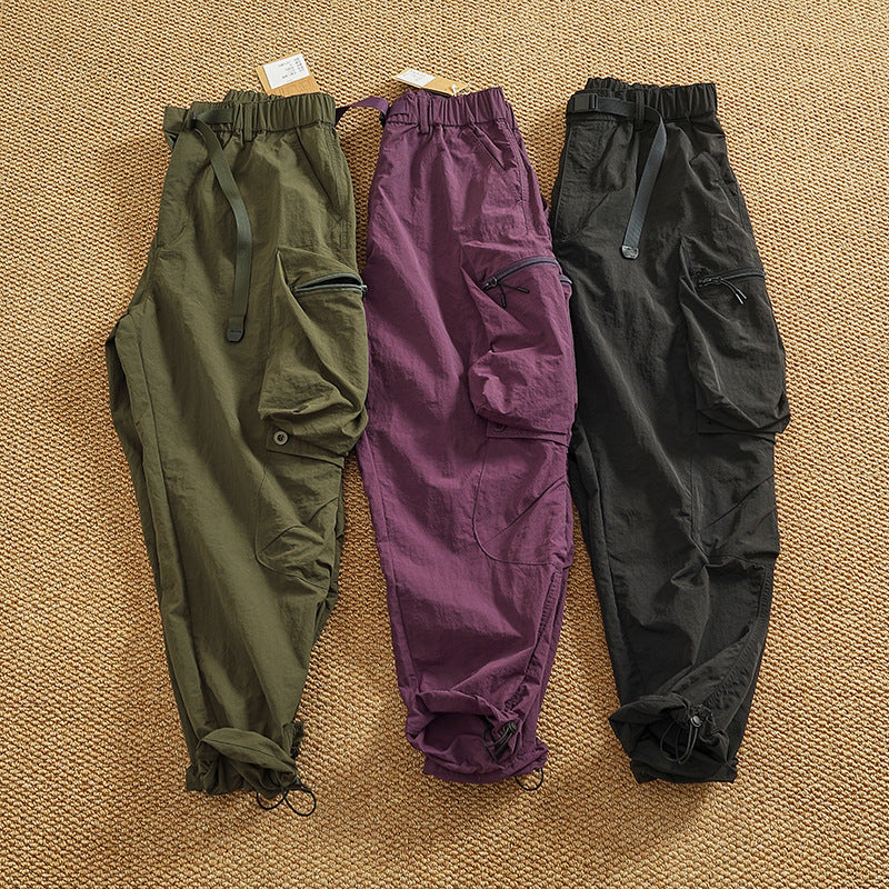 Men's cargo pants with practical pockets and elastic waistband Lisslune