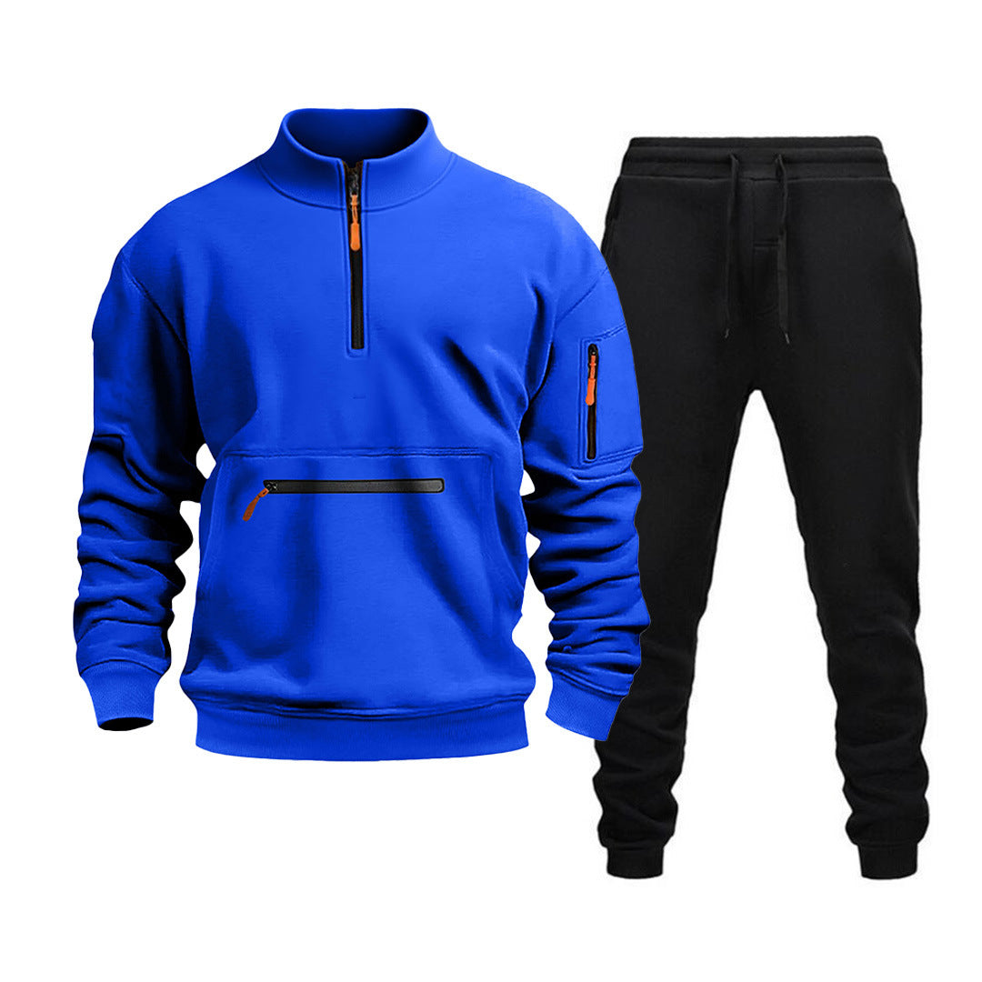 Men's sporty leisure set with practical zip pockets and modern cut Lisslune