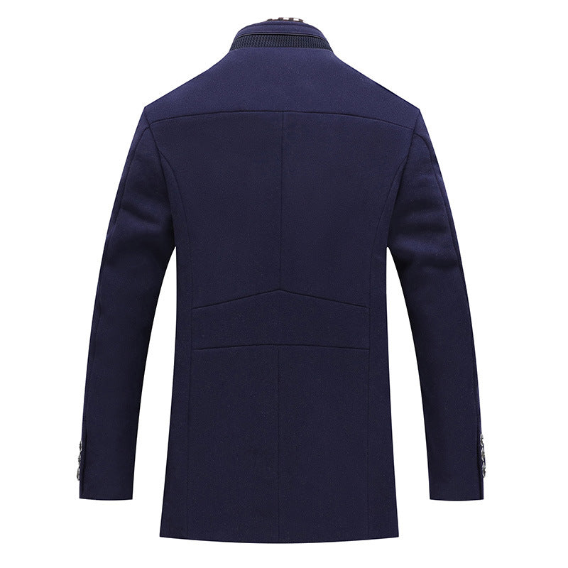 Men's Stylish Transitional Jacket with Elegant Collar and Textured Inner Lining Lisslune