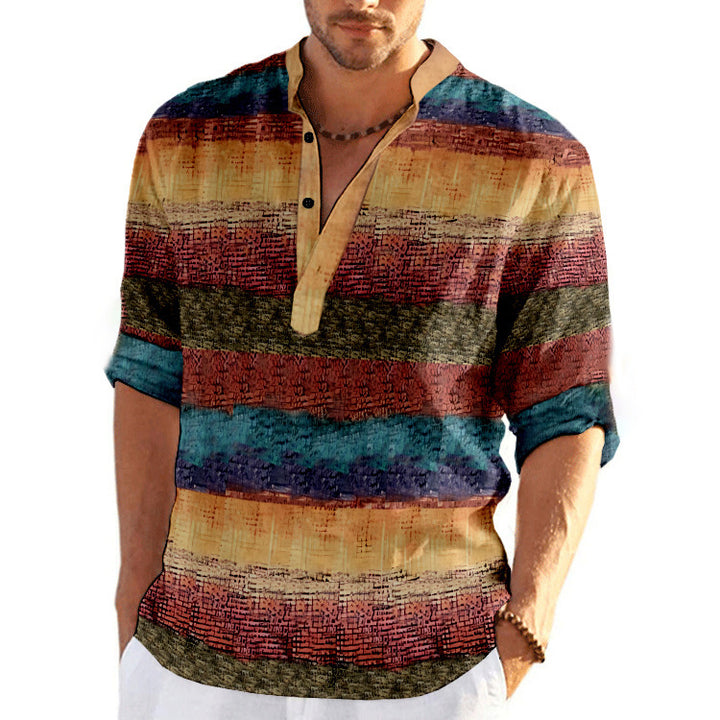 Men's Casual Short Sleeve Shirt in Modern Check Pattern Lisslune